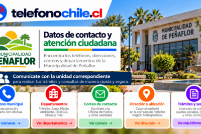 Información de contacto y atención ciudadana de la Municipalidad de Peñaflor en Chile.