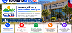 Información de contacto, oficinas y servicios municipales de Puente Alto en Chile.