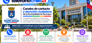 Canales de contacto, departamentos y servicios de la Municipalidad de Rancagua.