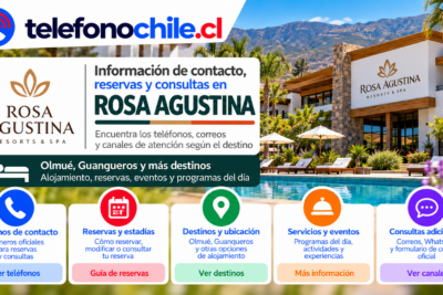 Rosa Agustina Resorts & Spa en Chile, información de contacto, reservas y consultas en Olmué y Guanaqueros.