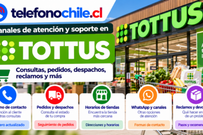 Canales de atención de Tottus Chile para consultas, pedidos, despachos, WhatsApp, reclamos y devoluciones.