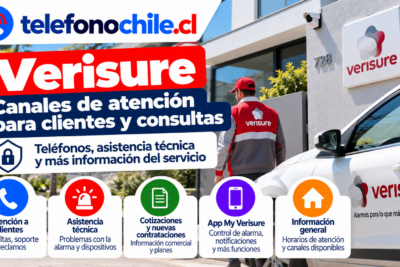 Verisure Chile, atención a clientes, asistencia técnica, cotizaciones y canales de contacto para alarmas.