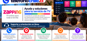 Zapping Chile con canales de soporte, ayuda para cuentas, cobros, suscripciones y servicio de televisión online.